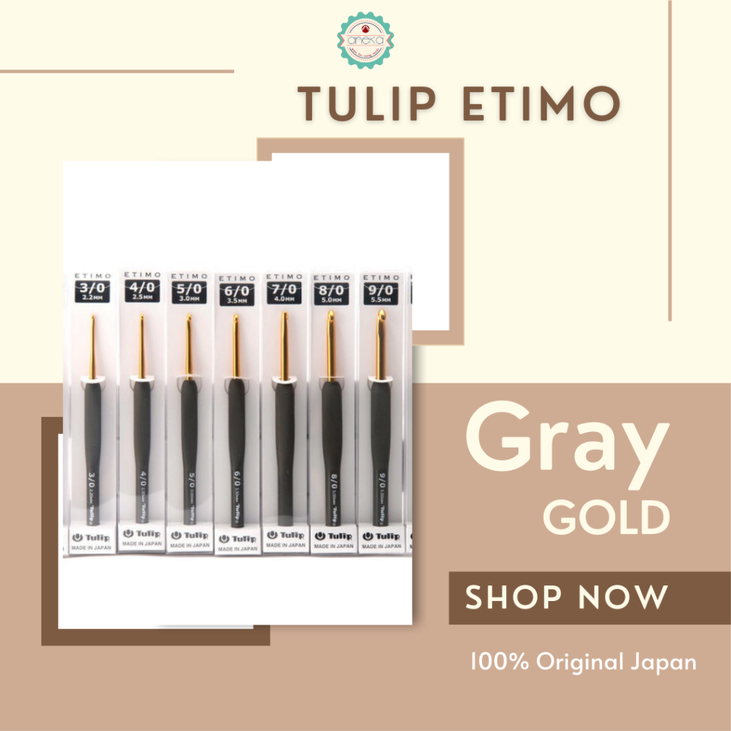 Tulip Etimo Crochet Hook Set Gold Japan Premium TEG-001