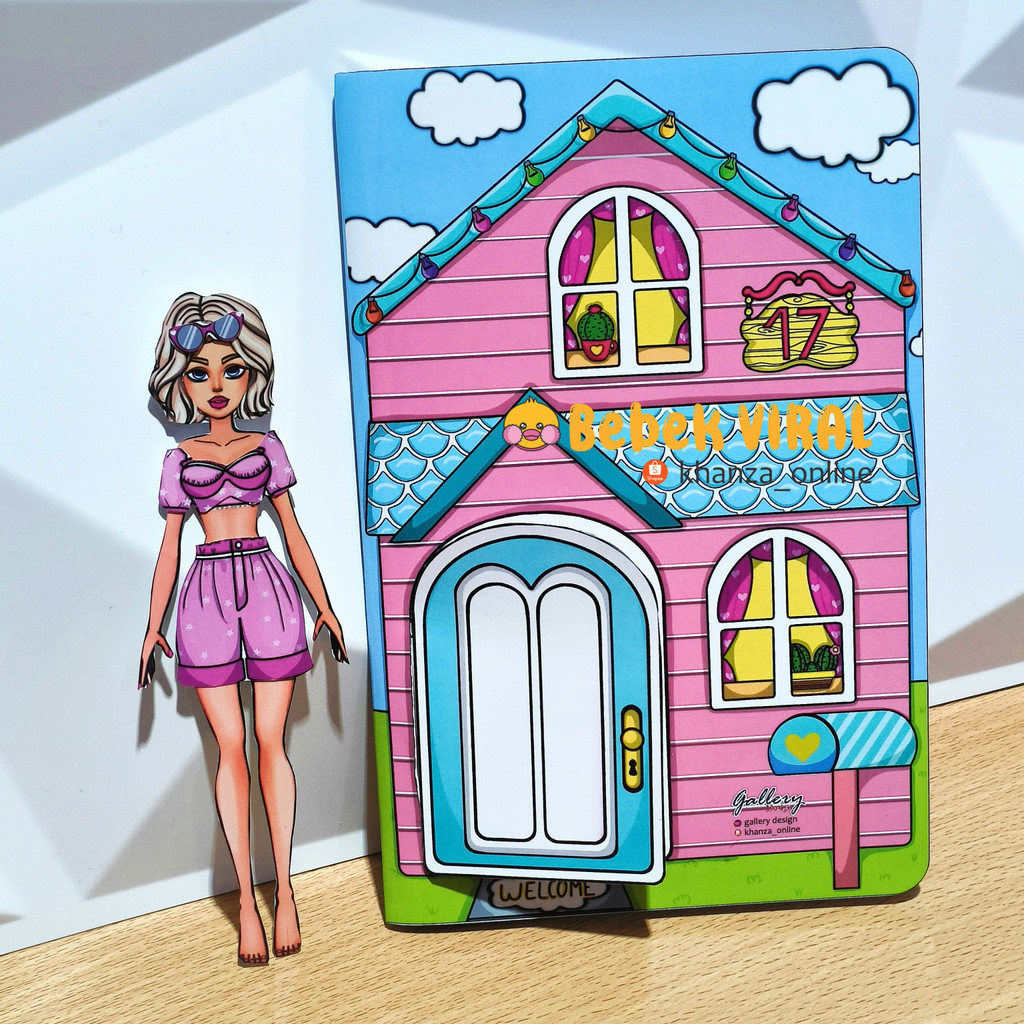 barbie house paper