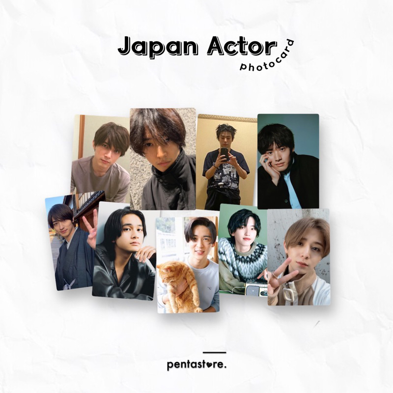 Japan Actor Photocard Fumiya Takahashi Yamazaki Kento Ryo