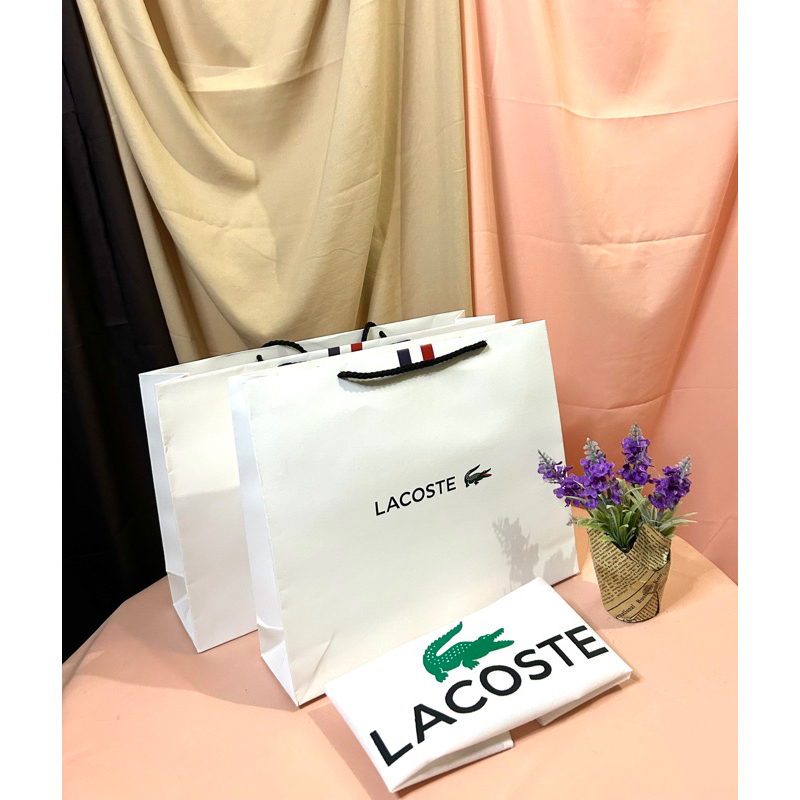 Lacoste paper outlet bag