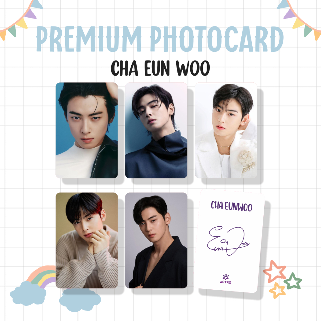 Photocard PC Premium Korean Actor Cha eunwoo Rowoon Ji chang wook