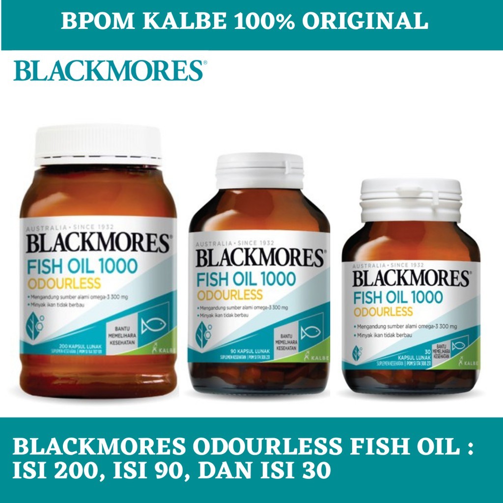 Blackmores Odourless Fish Oil 1000 Shopee Malaysia