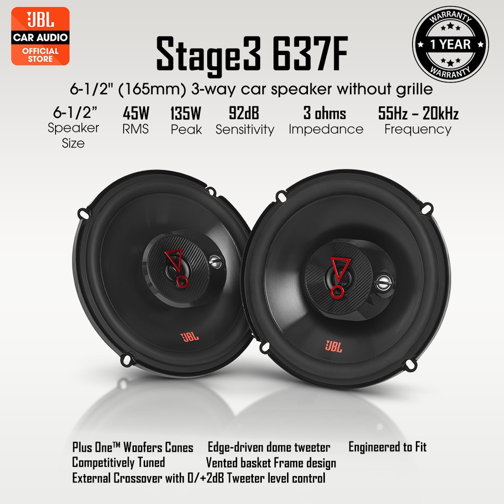 Stage3 607C  6-1/2 (165mm) 2-Way component system car speaker