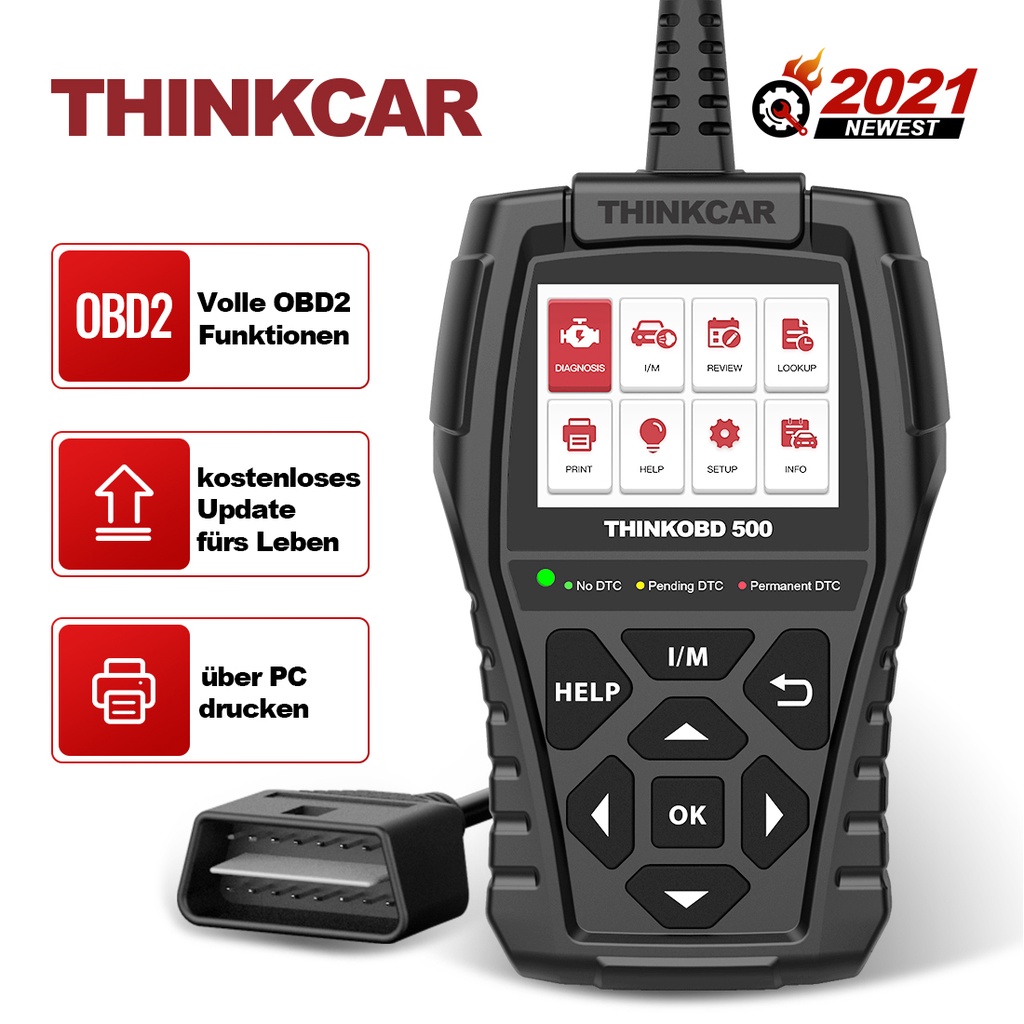 THINKCAR Thinkobd 500 OBD2 Scanner Check Engine Code Reader – THINKCAR®  Official Site