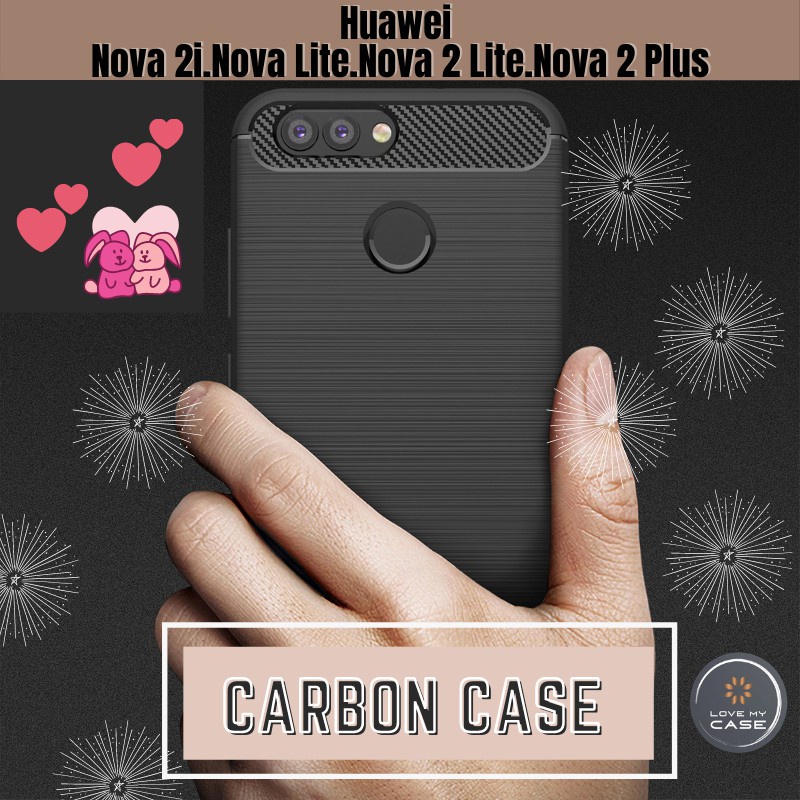 Huawei Nova 2i/Nova Lite/Nova 2 Lite/Nova 2 Plus Elegance Rugged Carbon  Fiber Phone Case