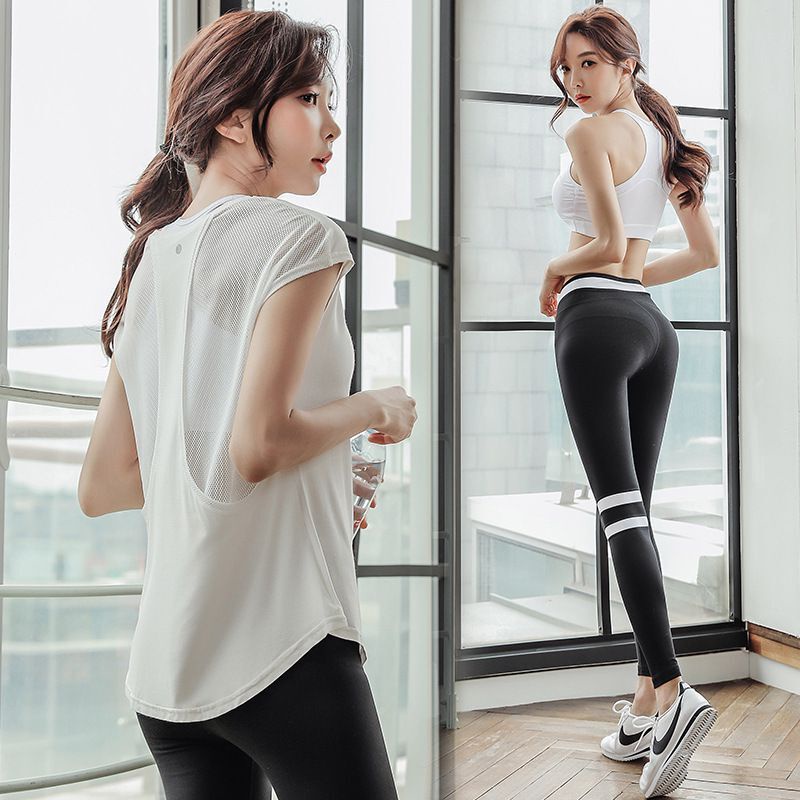 New Stylish Women's Korean Letter Print Gym Fitness Yoga
