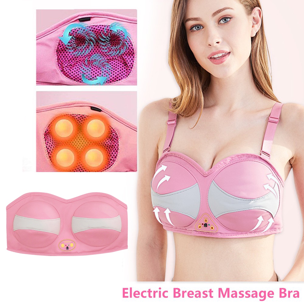 Electric Breast Massage Bra Ladies Infrared Heating Vibration Chest  Enlargement Stimulator Enhancer Massager Accelerate The Circulation Relieve  Breasts Prevent Breast Relaxation and Deformation