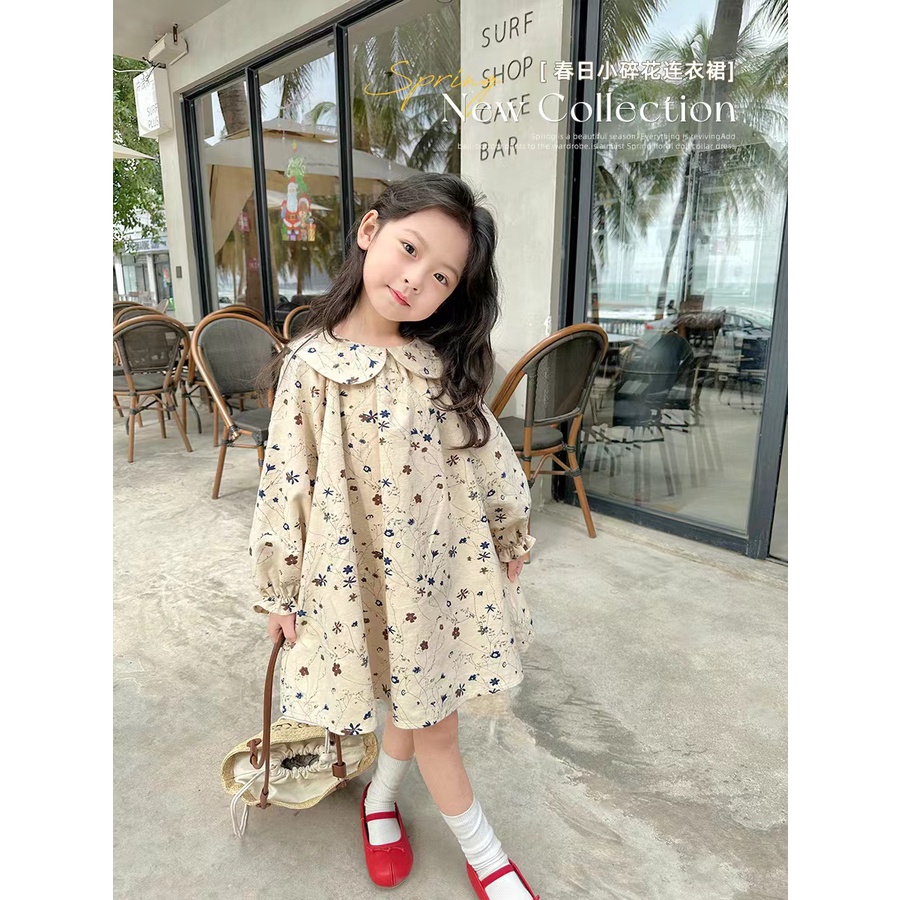 3T 8T Baby Girl Full Sleeve Dresses 100% Cotton Kid Princess Sweet Heart  Printed Thicken 2022 Spring Wear Fashion Kawaii Clothes - AliExpress