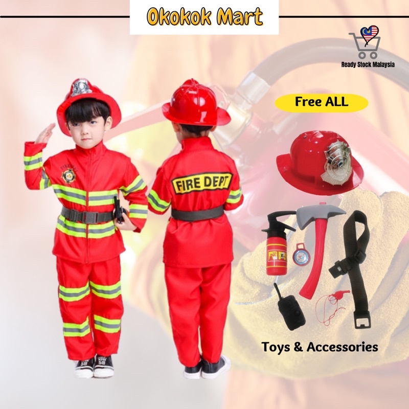 KIDS FIRE PANTS / SELUAR BOMBA BUDAK🇲🇾