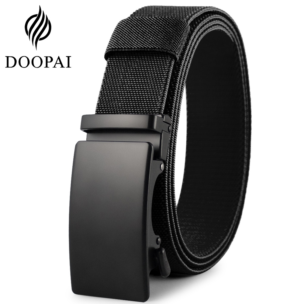 Men's Pu Leather Automatic Buckle Belt (without Gift Box) - Temu