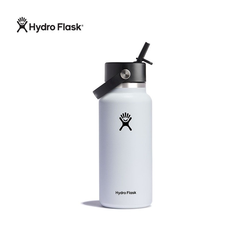 Hydro Flask 40 oz. Wide Mouth Bottle with Flex Straw Cap, Agave