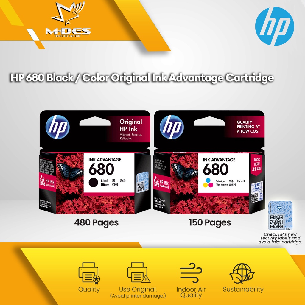 Hp 680 deals black ink cartridge