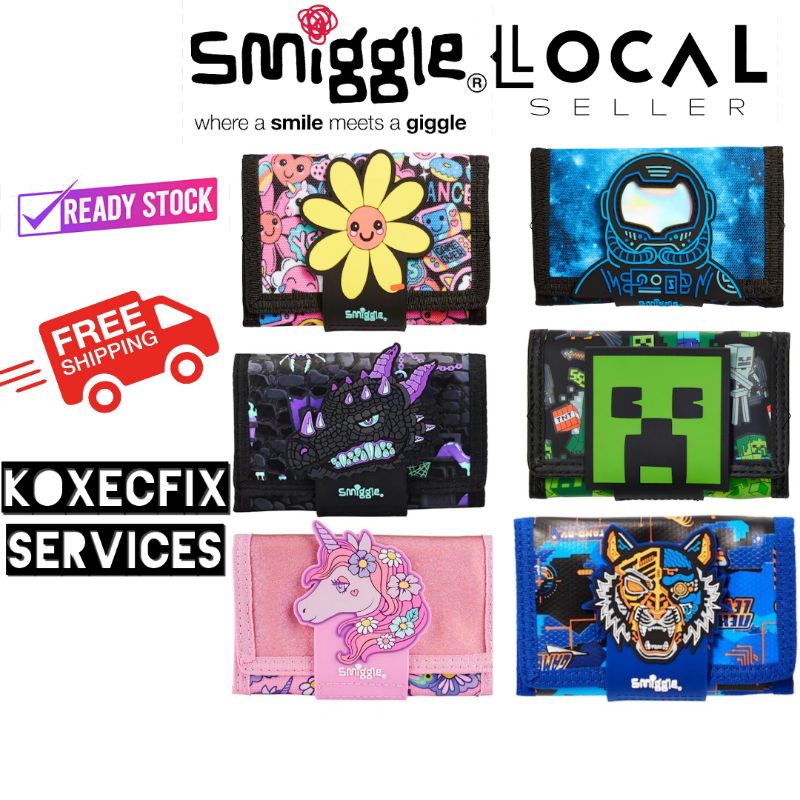 Smiggle kids wallet Boy and girl Shopee Malaysia