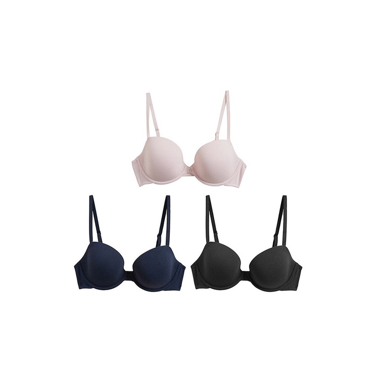 Mixed Cotton Bras 3 Pack