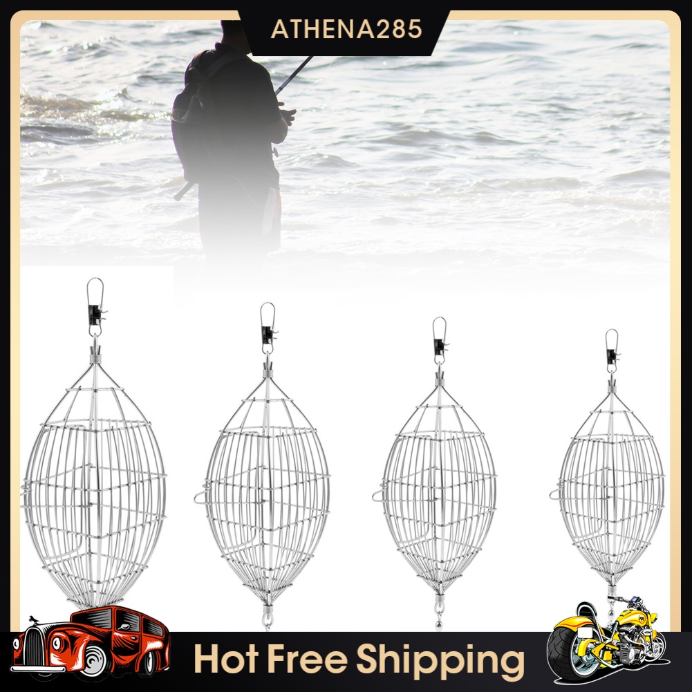 Athena Stainless Steel Wire Bait Thrower Trap Cage Carp Fishing