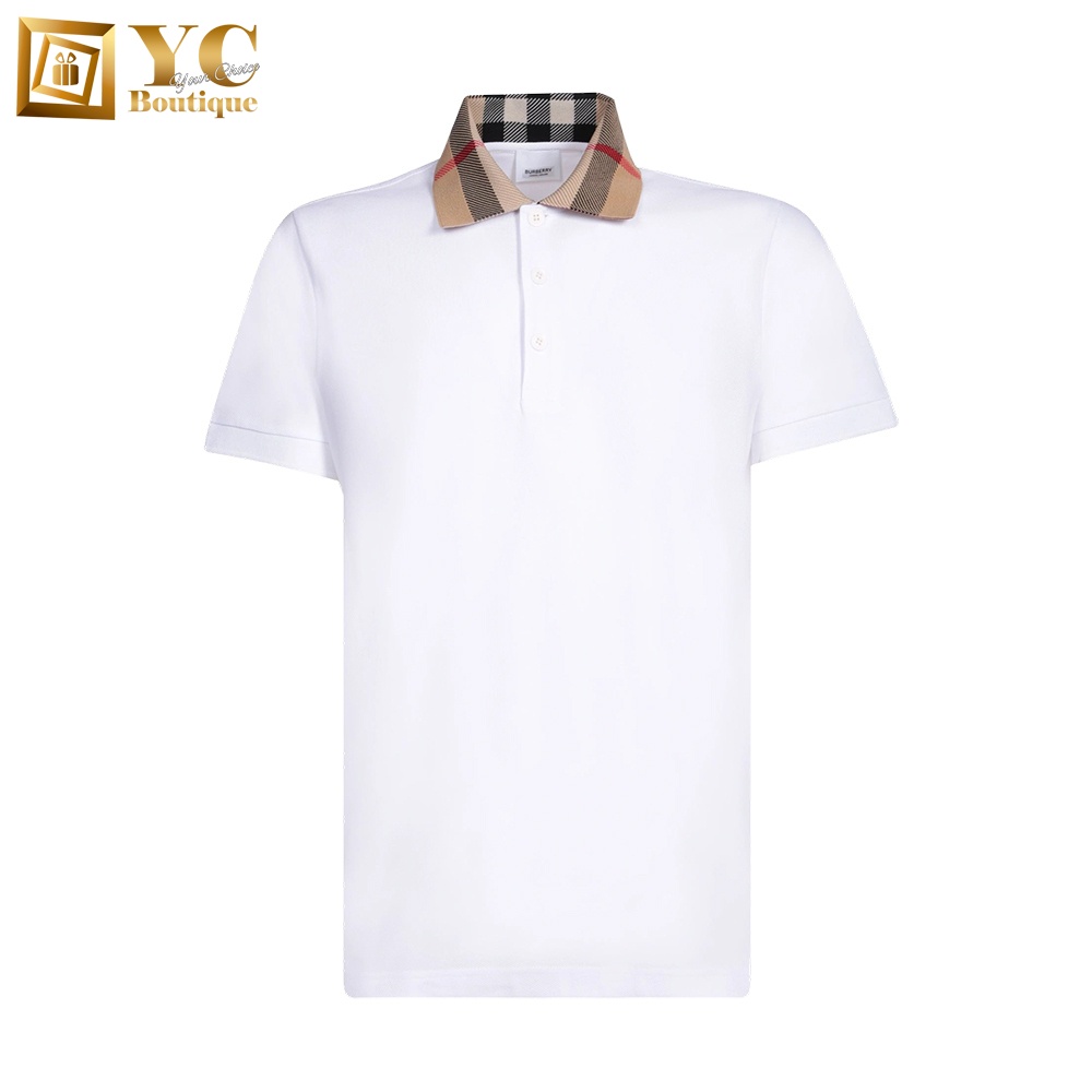 White burberry polo store men