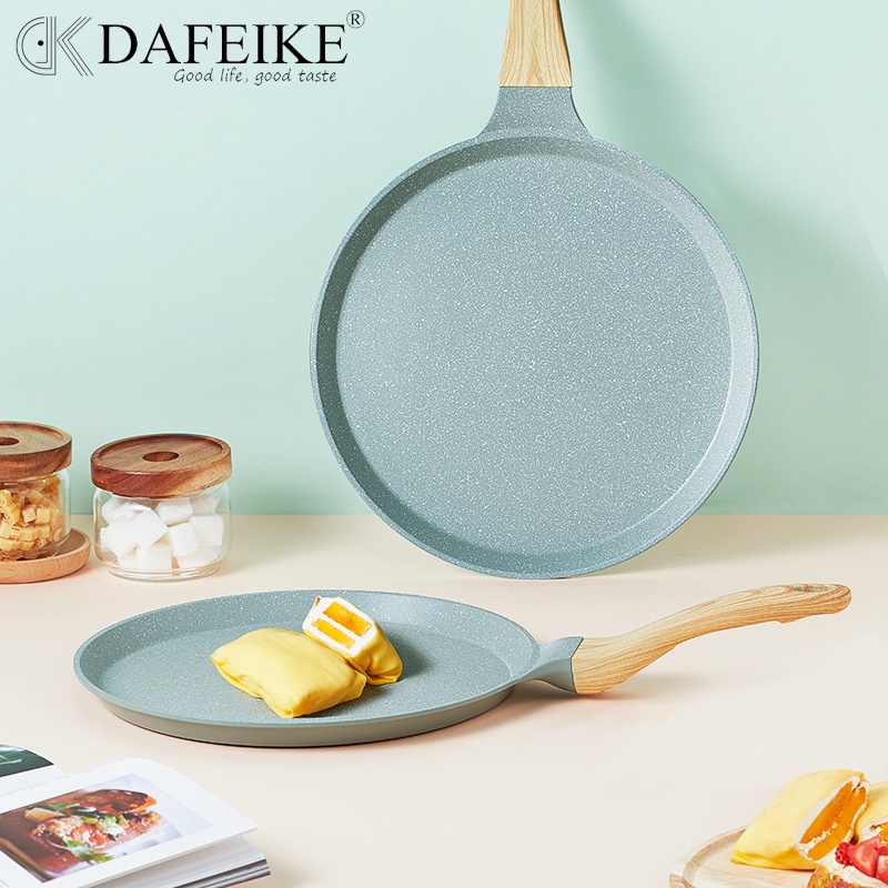  DAFEIKE 4 Egg Frying Pan Nonstick Omelet Pan Ceramic Mini Egg  Pancake Pan Non Stick Aluminum Skillet, Green: Home & Kitchen
