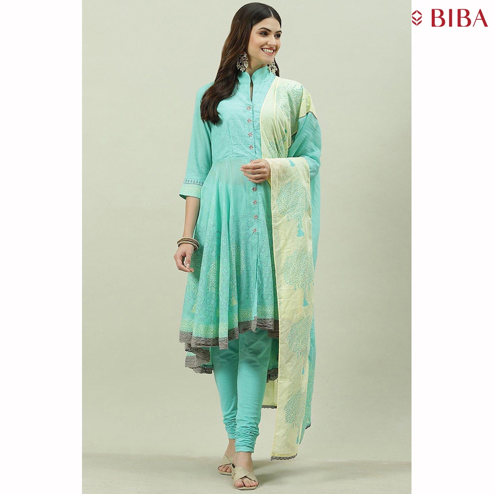 Biba on sale green anarkali