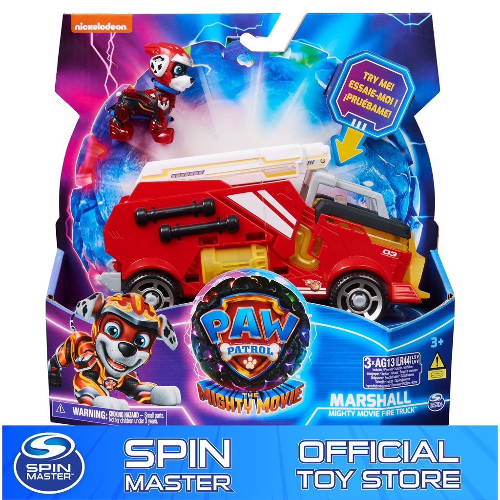 Paw Patrol, Marshall's Fire Engine Vehicle with Collectible Figure, for  Kids Aged 3 and Up