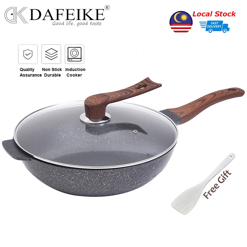 Maifan Stone Frying Pan Heat Resistant Liner Cooking Glass Lid