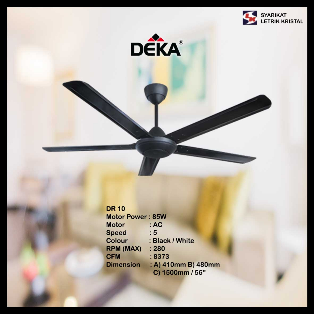 Deka deals ceiling fan