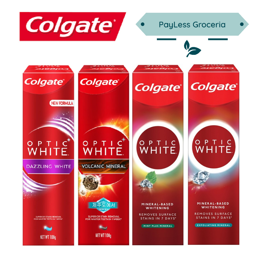 Colgate Optic White Volcanic Mineral / Plus Shine / Sparking