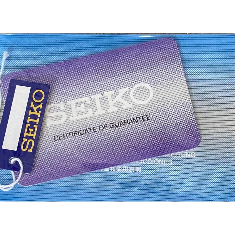 Seiko Warranty Card Price tag Shopee Malaysia