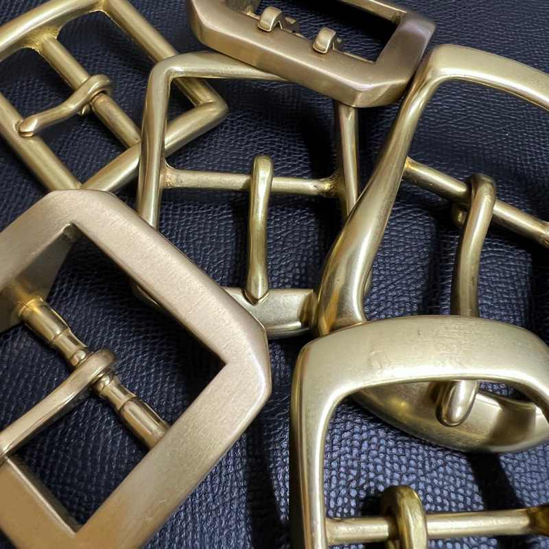 40mm Solid Brass Middle Pin Belt Buckles Leather Cowboy Strap Fastener