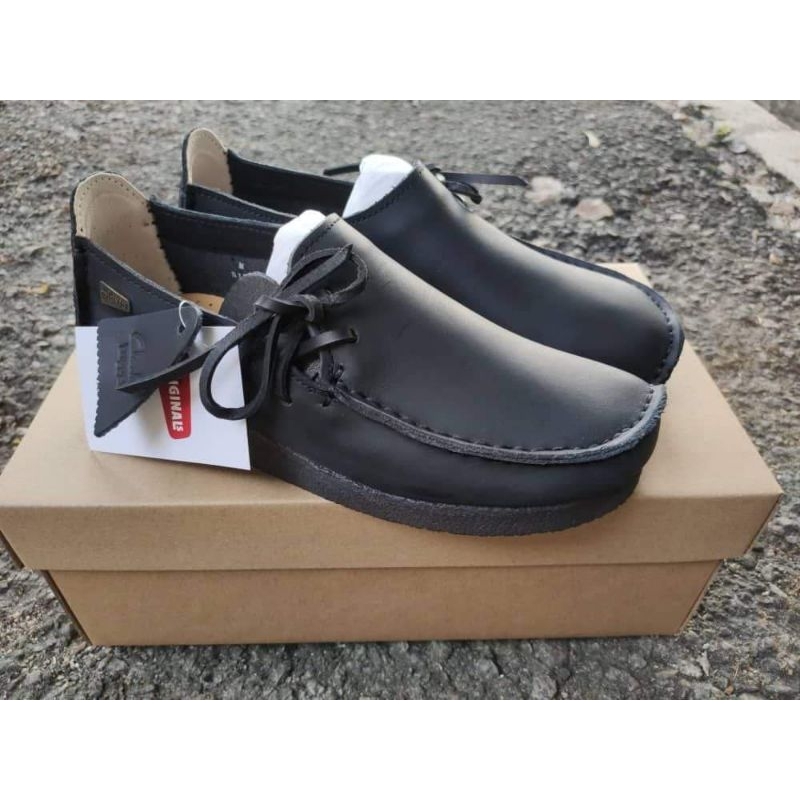 Clarks lugger shop black