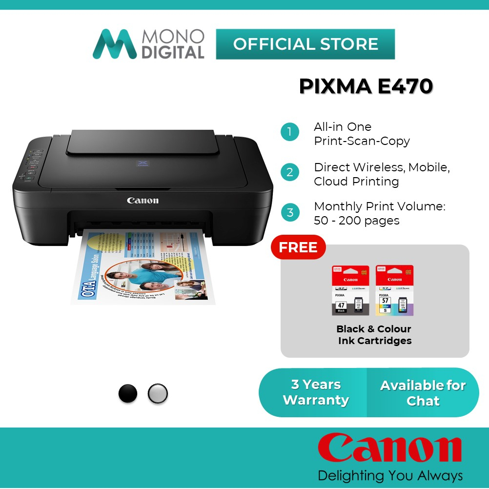 Buy Canon Pixma E410 Color All-in-One Inkjet Printer (Contact