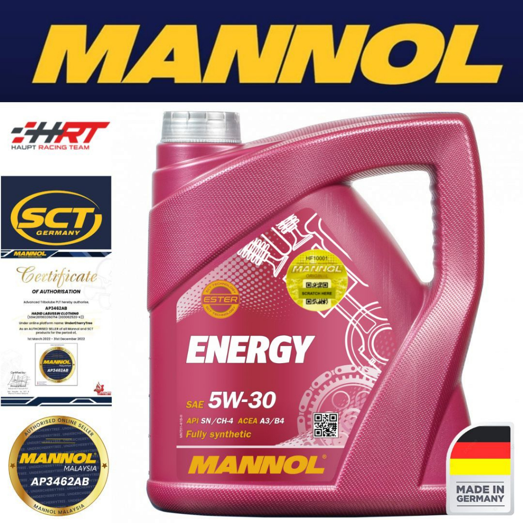 MANNOL 5W-30 ENERGY 5L + Motor Doktor 350mL