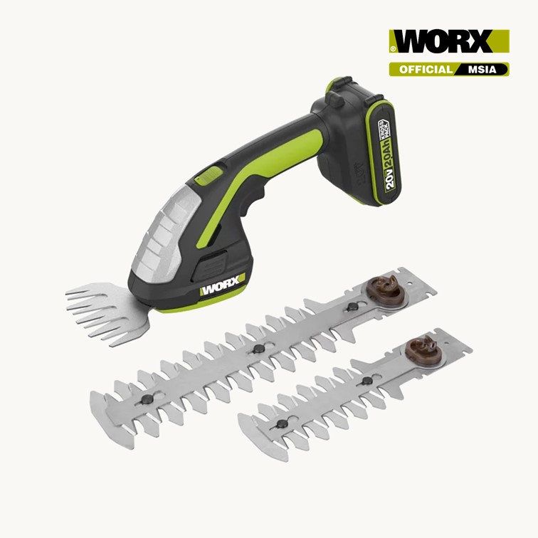 WORX WD801 20V 2.0Ah Max Lithium Ion Cordless ZEN 4 Shear 8