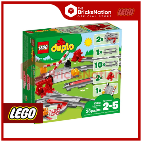 TheBricksNation LEGO 10882 DUPLO Train Tracks Shopee Malaysia