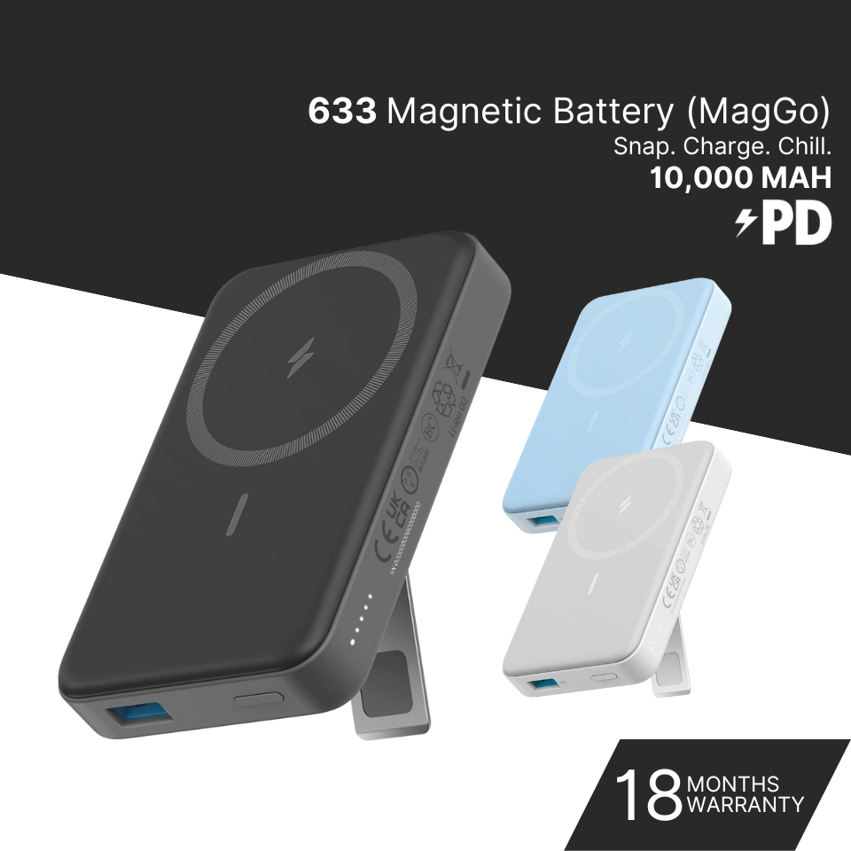 ✓ Anker 633 Magnetic Battery (MagGo), 10,000mAh Foldable Magnetic Wireless  Portable Charger, 20W USB-C Power Delivery
