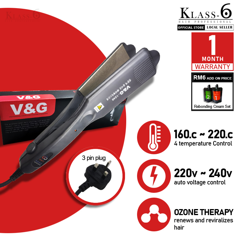 V G Professional Hair Straightener Fast Heating Flat Iron 1248