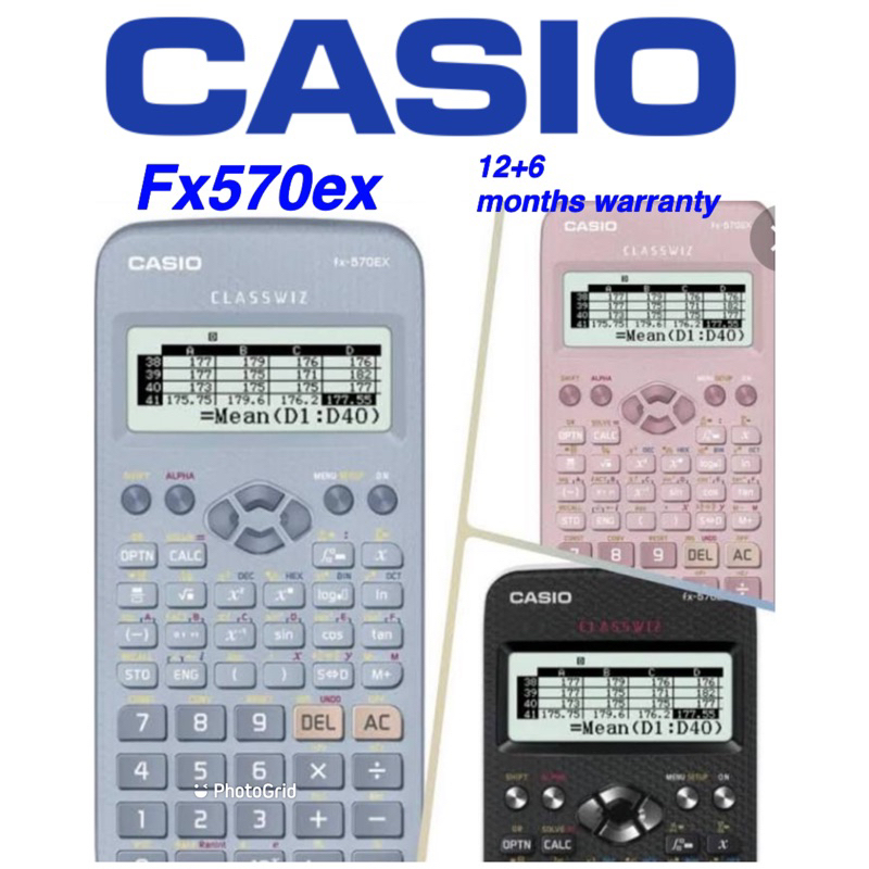 Casio FX 570EX scientific calculator MARCOe warranty Casio fx