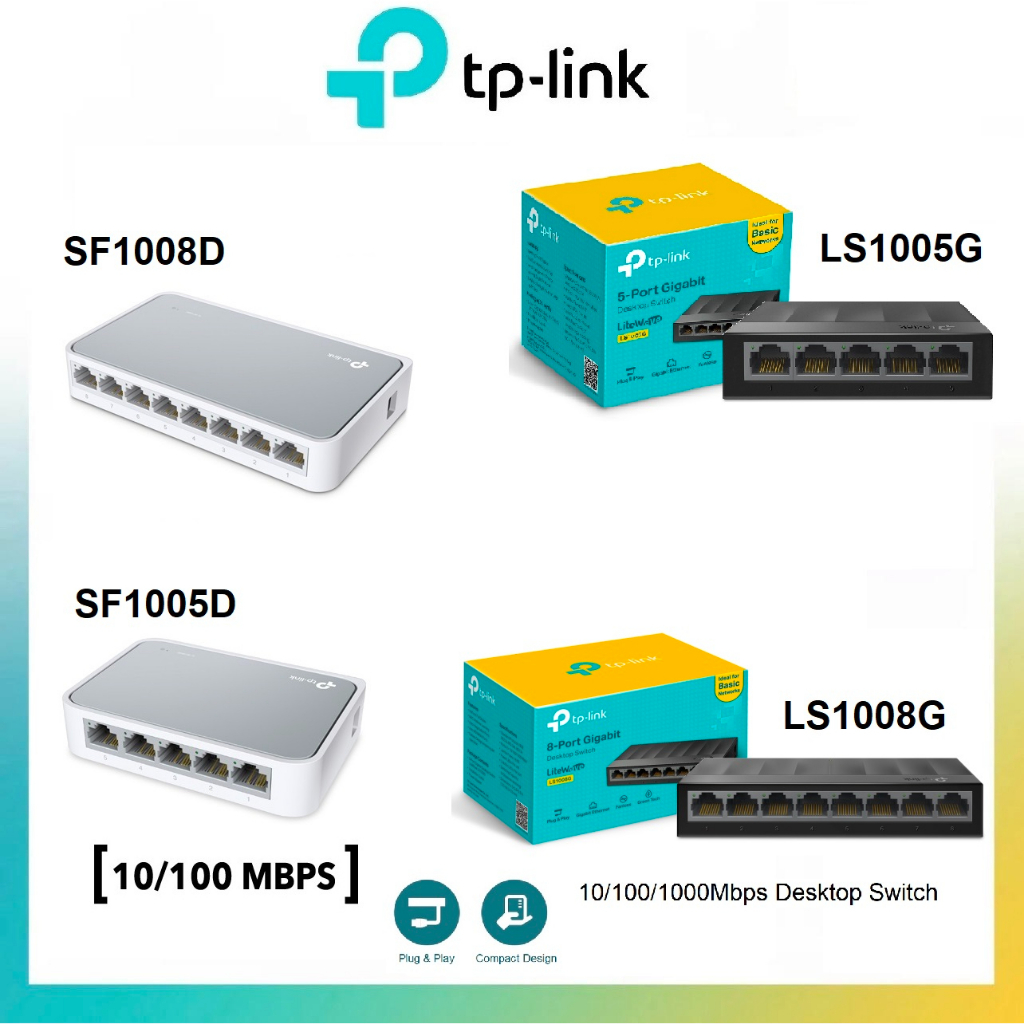 LS1005G, 5-Port 10/100/1000Mbps Desktop Switch