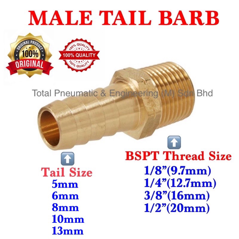 Brass Fitting (Inches Size) Compression Male Connector Compression Fitting  Brass Pipe Fitting Copper Pipe Connector