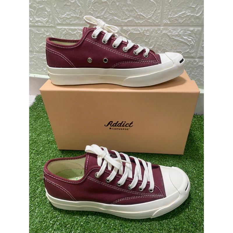 Converse jack purcell maroon sale