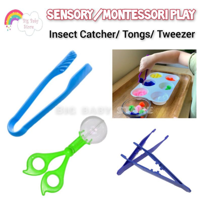 Plastic Tweezer Clip and Catcher Tong For Kids Montessori Play