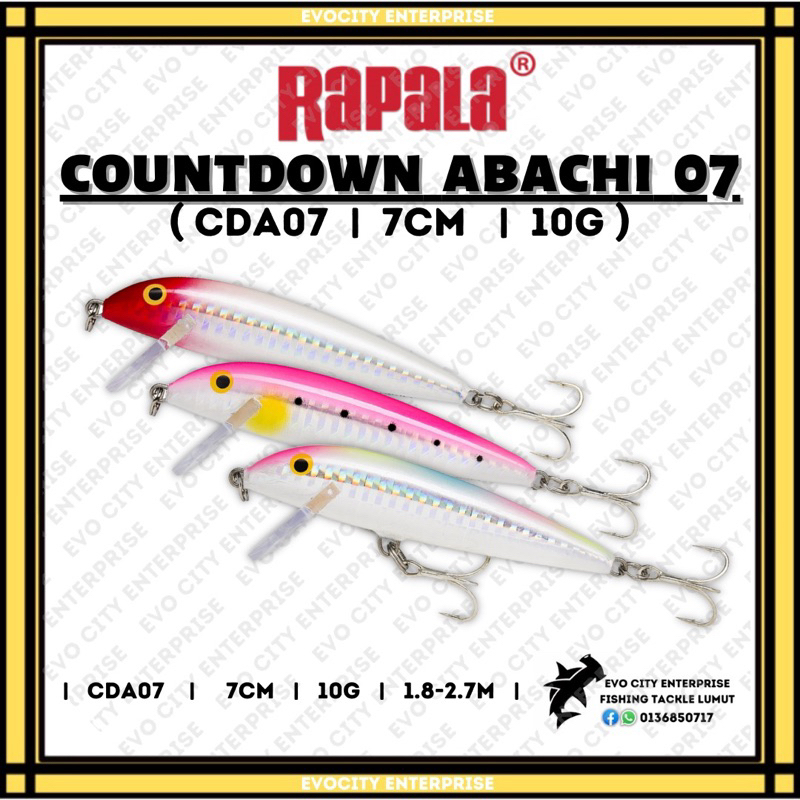 Rapala Countdown Abachi 7cm / 1.8m-2.7m / 10g / Sinking CDA07