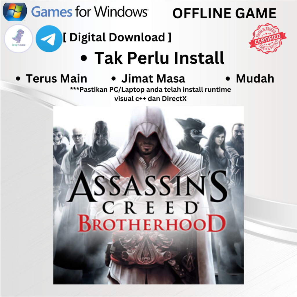 PC Offline Game Portable]Assassin Creed Brotherhood [Digital.