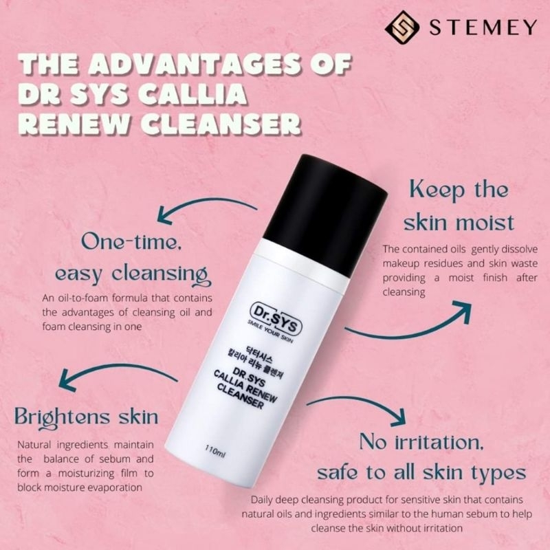 KL Ready Stock] Dr.SYS Callia Renew Cleanser Stemey Cleanser