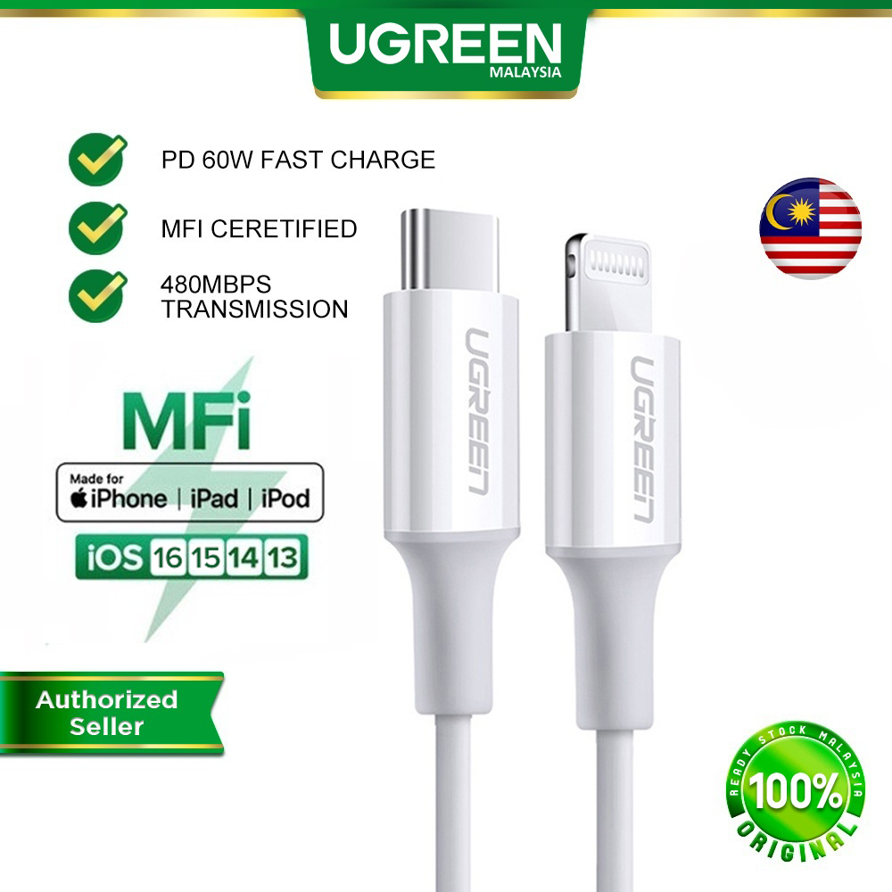 UGREEN MFi 20W PD USB C to Lightning Cable for iPhone 14 13 12 Pro Max Fast  Charging for iPad Mini Phone Type C Cable - AliExpress