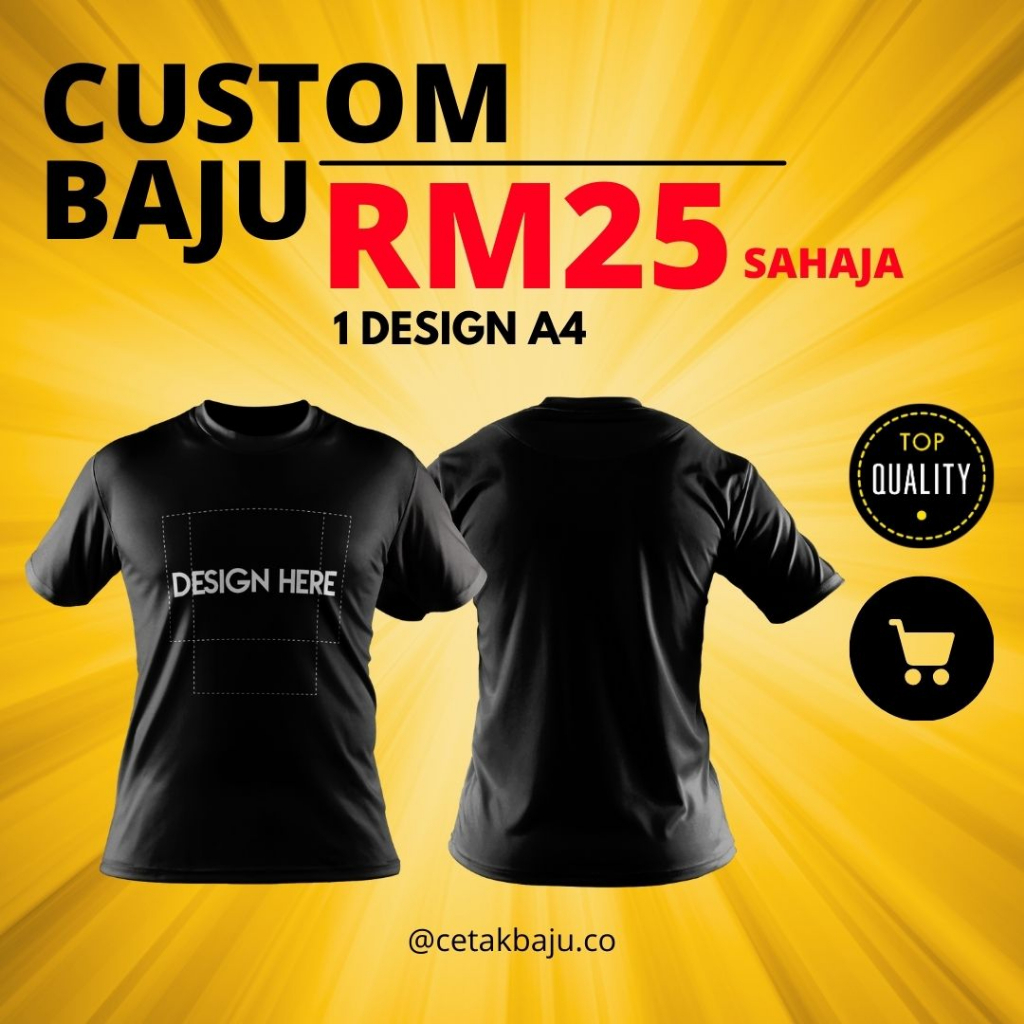 Custom baju hot sale online