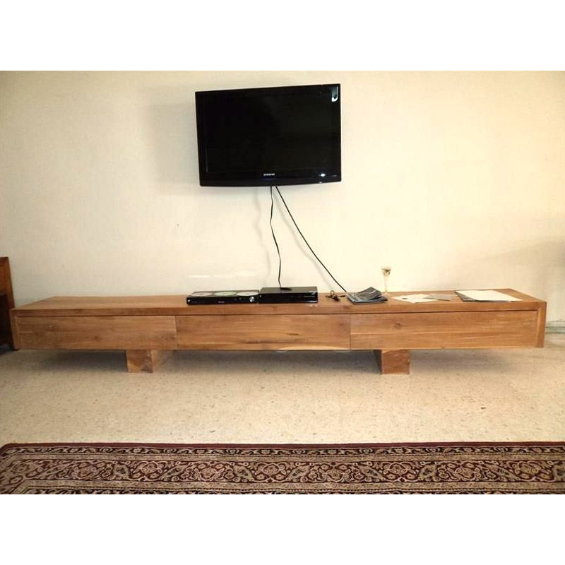 Tv deals console teak