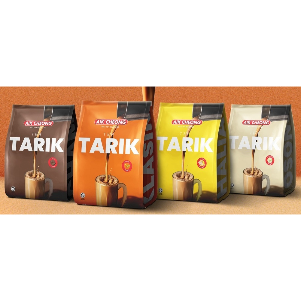 AIK CHEONG Teh Tarik 3in1 Classic /4in1 Halia / Cham Combo (38g x