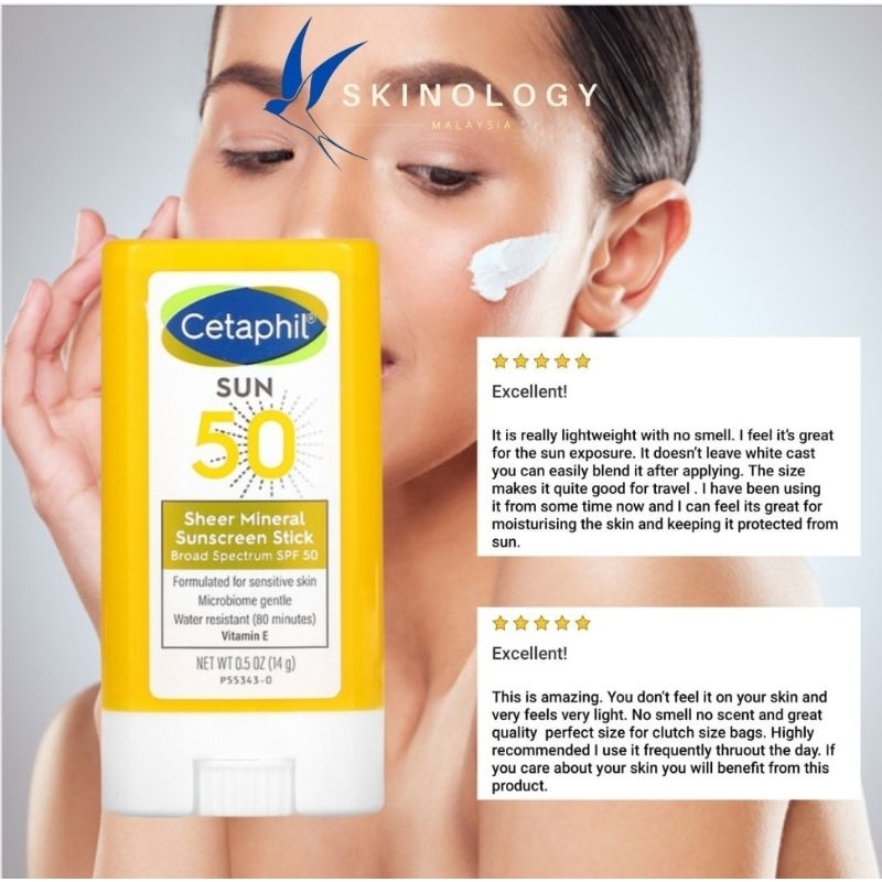 🔥In Stock🔥Cetaphil Sheer Mineral Sunscreen Stick SPF 50 EXP12/24