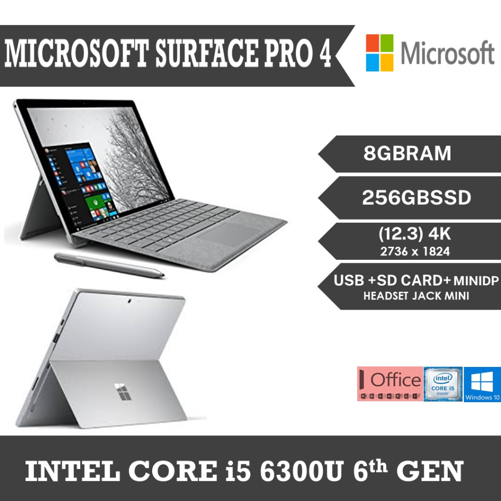 Microsoft surface pro on sale 4 8gb ram