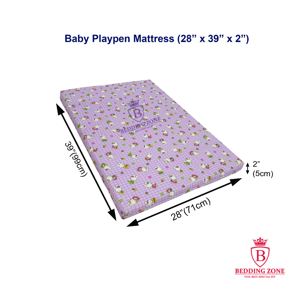 Playpen shop size mattress